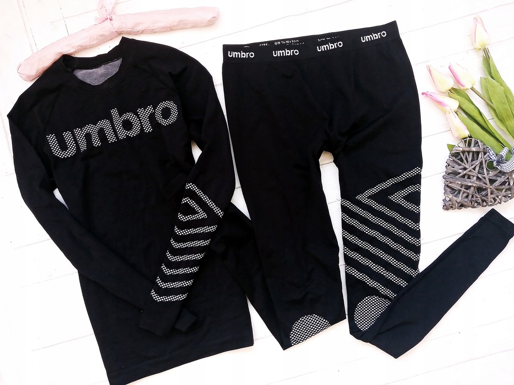 UMBRO komplet legginsy bluzka termiczny HIT M 38