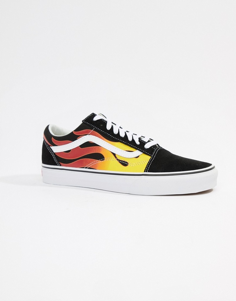 vans z ogniem