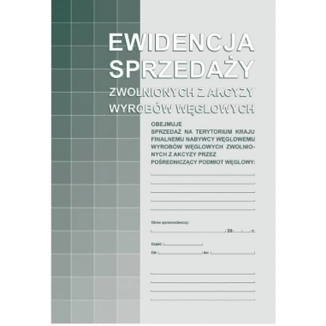 Ewidencja sprzedaży zwolnionych z akcyzy wyrobów