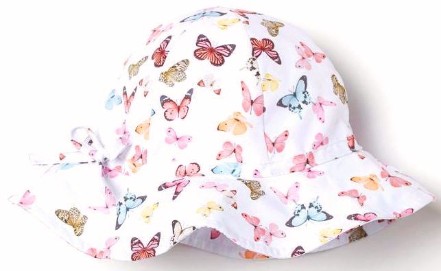 H&M kapelusz na słońce motyle 122/128 6-8 lat
