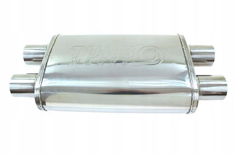 Tłumik Środkowy 76mm TurboWorks LT 409SS 355mm TUN