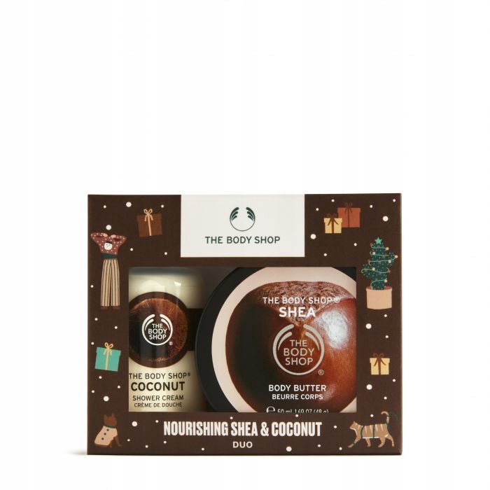 THE BODY SHOP Zestaw SHEA KOKOS Żel + Masło MINI