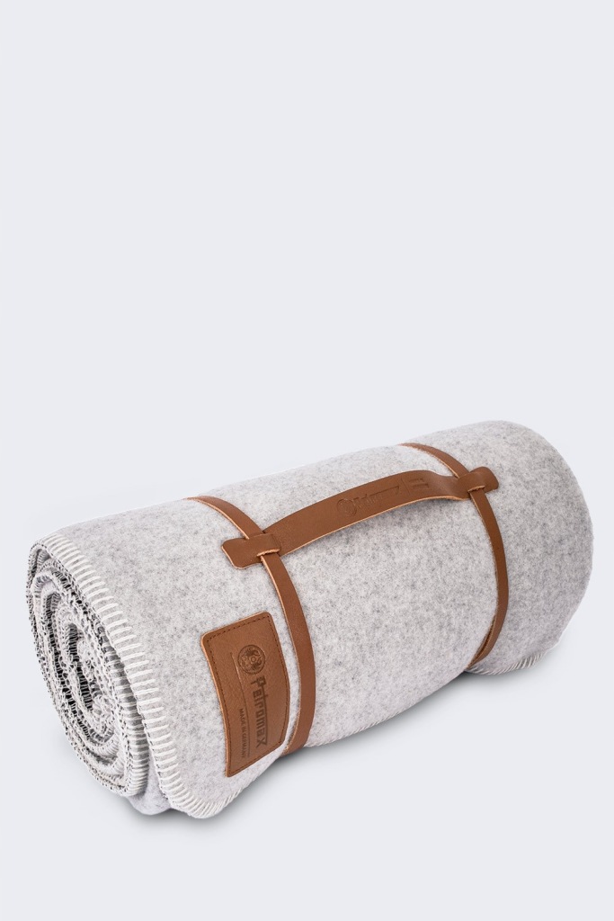 Koc z Wełny Owczej Petromax 150 x 200 cm White