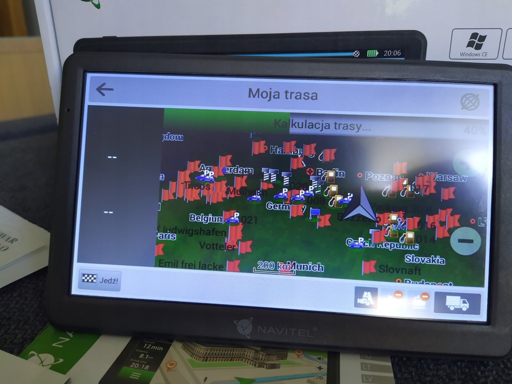 Nawigacja samochodowa Navitel MS700 mapa Europy