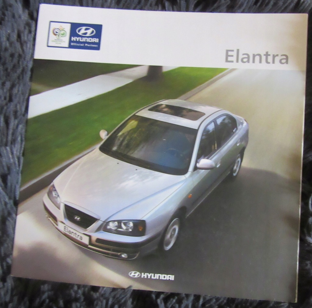 Prospekt folder broszura Hyundai Elantra rozkłada
