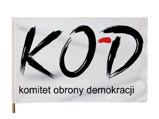 Flaga KOD Komitet Obrony Demokracji 110x70 cm