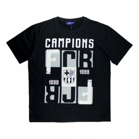 FC BARCELONA KOSZULKA T-SHIRT CZARNA ROZM. XXL