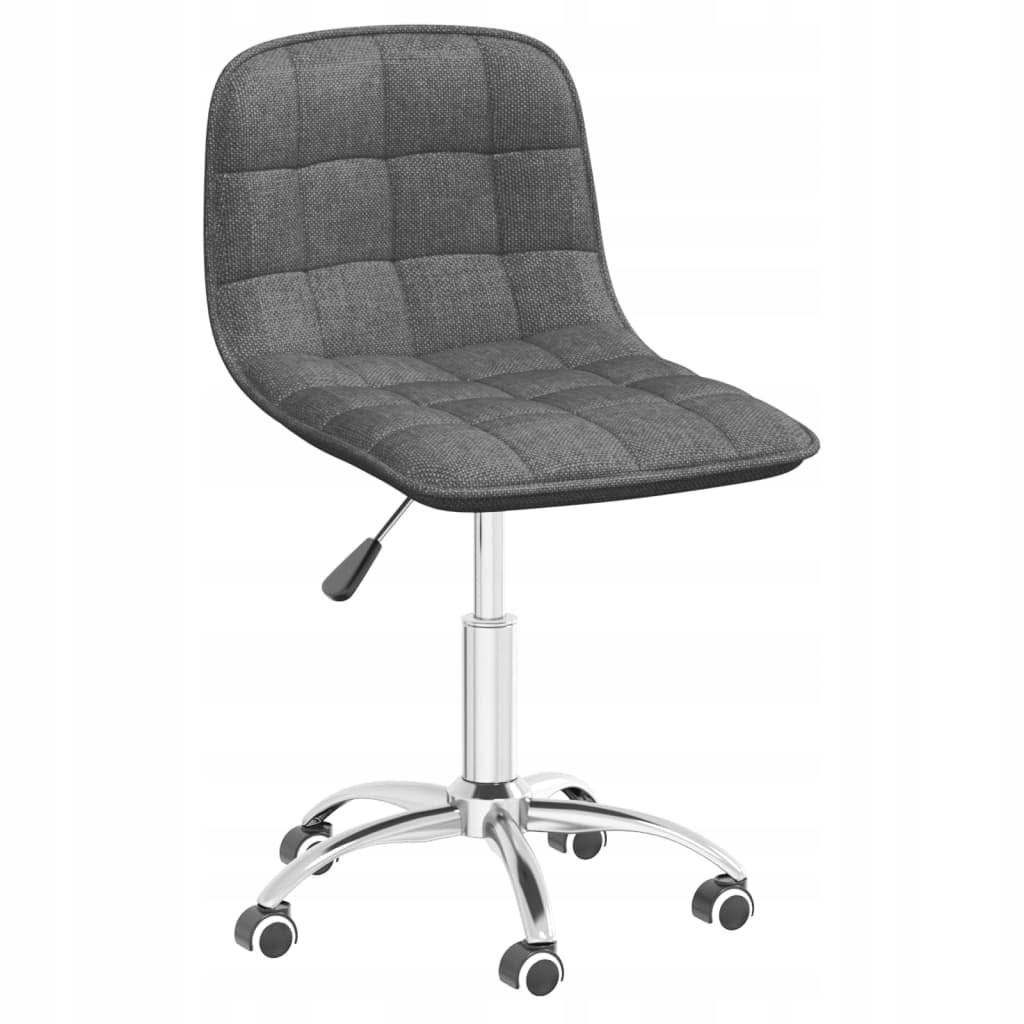 Obrotowe krzesło biurowe, jasnoszare, tapicerowane