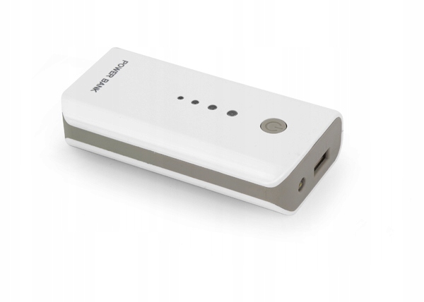 POWER BANK 5200MAH ELECTRON LED LIGHT BIAŁO/SZARY