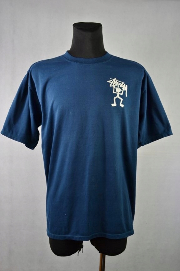 STUSSY STICKMAN Oryginalna Koszulka Vintage 90s L