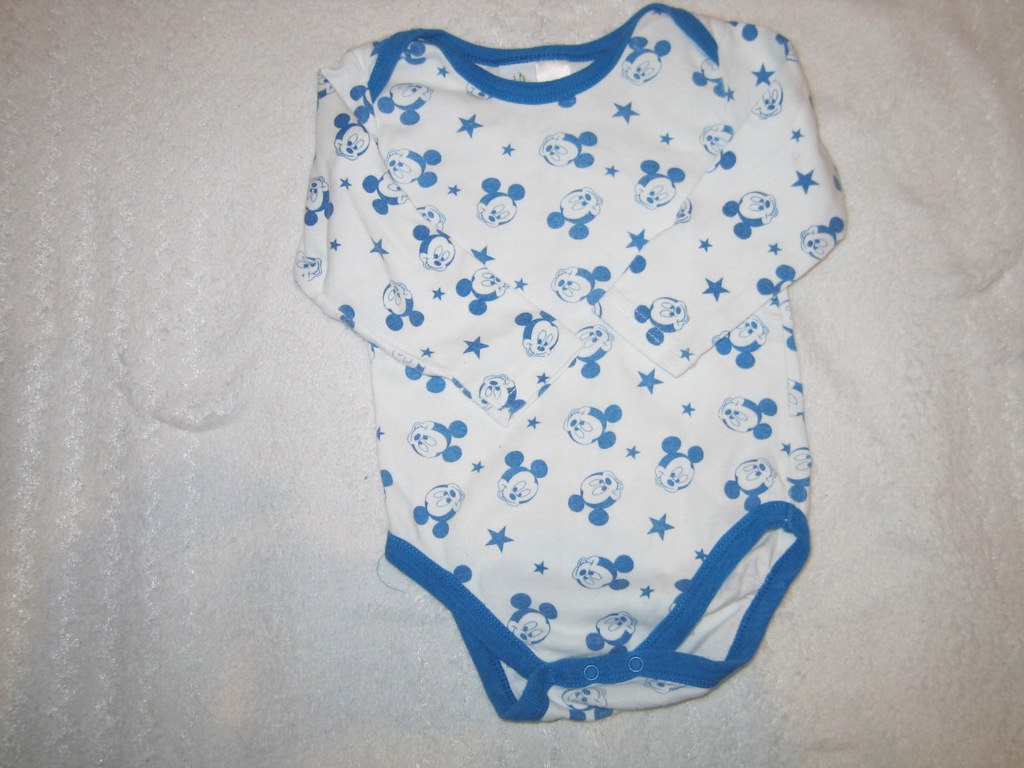 DISNEY urocze body z MIKI r.68/3-6 m