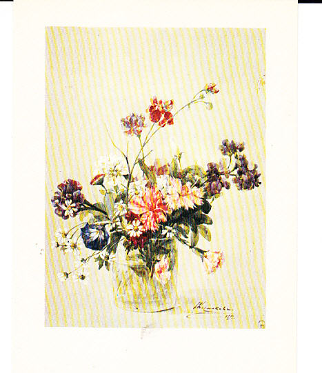 Kwiaty w szklance J.A. Kosmakow pocztówka