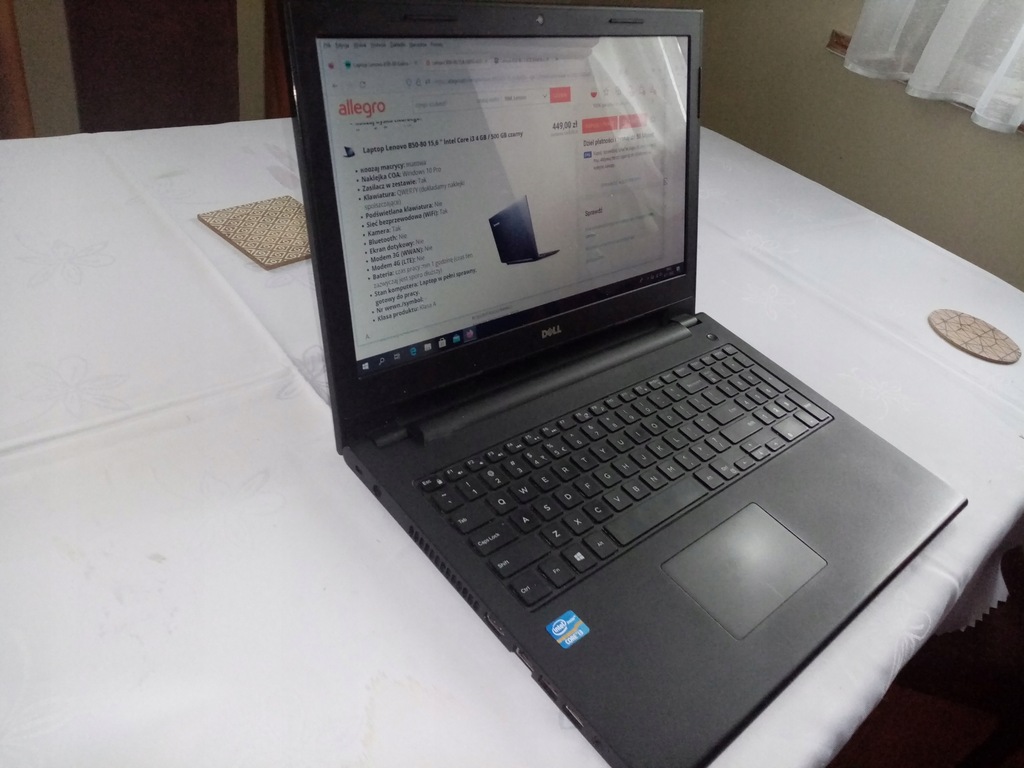 Laptop Dell 15,6” INSPIRON 15 3543 i3 5005U 4GB