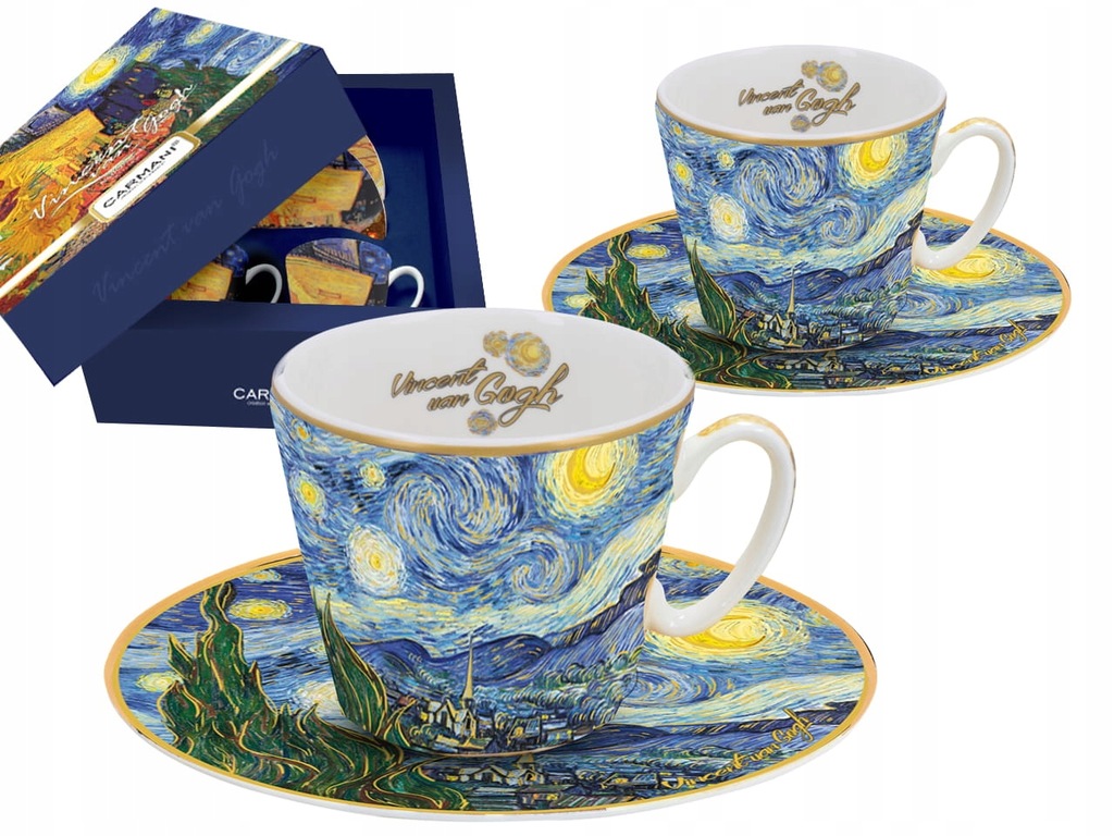 Carmani, 2x filiżanka-espresso VAN GOGH/Gwiaździst