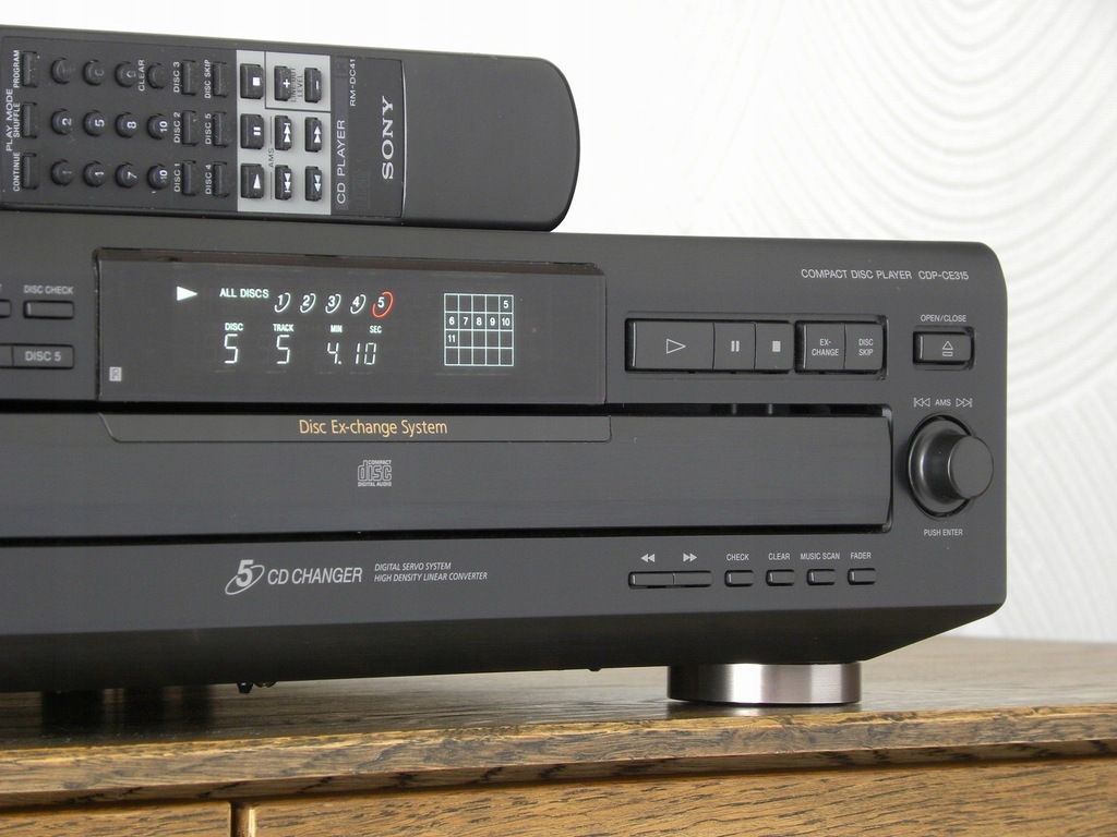 Купить SONY CDP-CE315 - CD-чейнджер на 5 компакт-дисков с дистанционным управлением: отзывы, фото, характеристики в интерне-магазине Aredi.ru