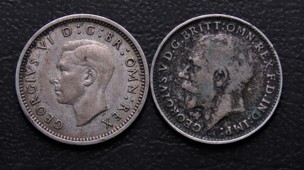 ANK GEORGE V VI THREE PENCE 1925 1941