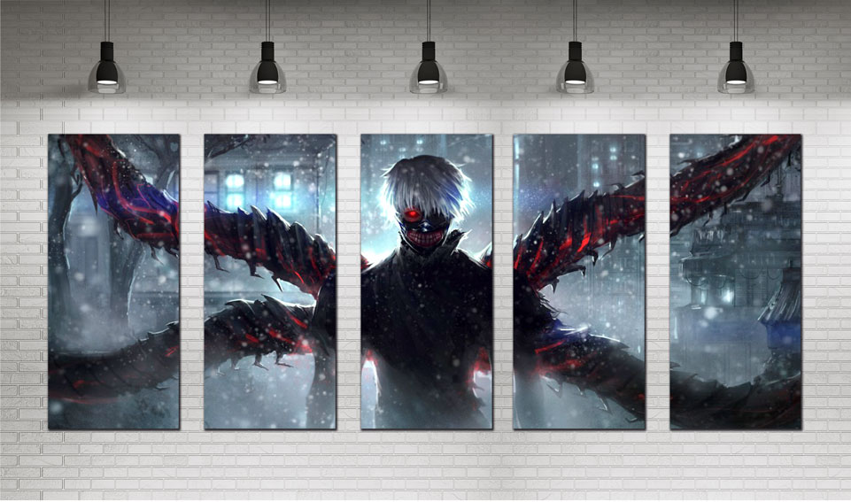 5x OBRAZ 150x70cm Tokyo Ghoul anime manga Shinden