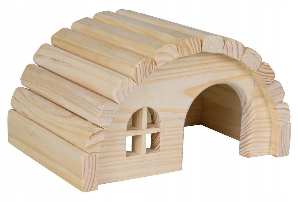 Domek dla chomika, drewniany, 19×11×13 cm