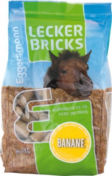 Cukierki dla koni smakołyki LeckerBricks banan