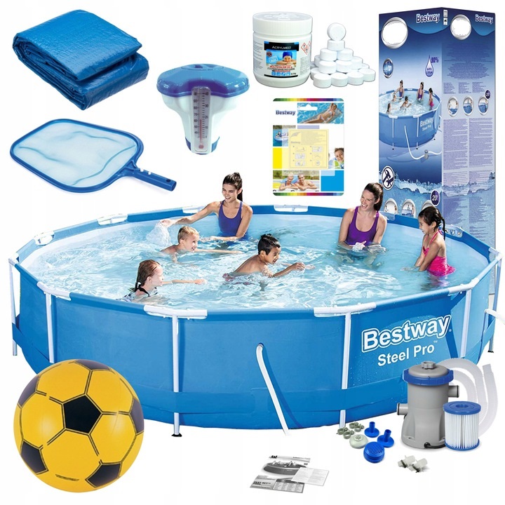 BASEN STELAŻOWY 305x76 BESTWAY DUŻY ZESTAW MULTI