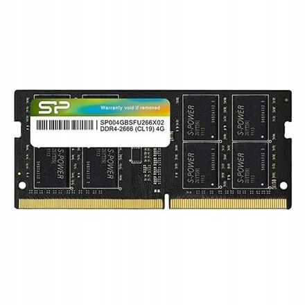 Silicon Power SP004GBSFU266X02 4 GB, DDR4, 2666 MHz, Notebook, Registered N