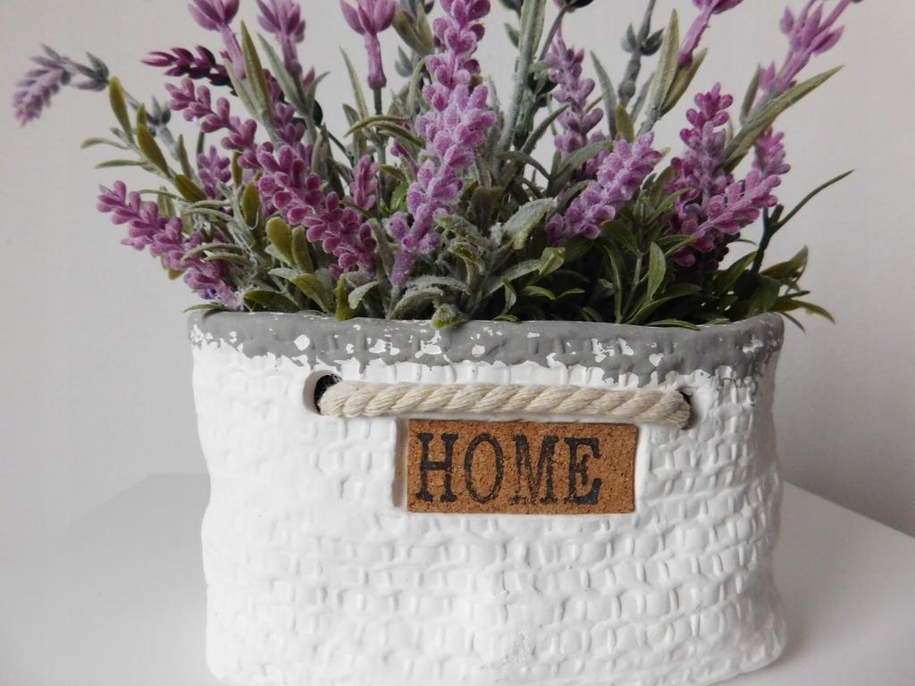 sztuczne kwiaty w doniczce jak żywe lawenda - 7838022795 - oficjalne