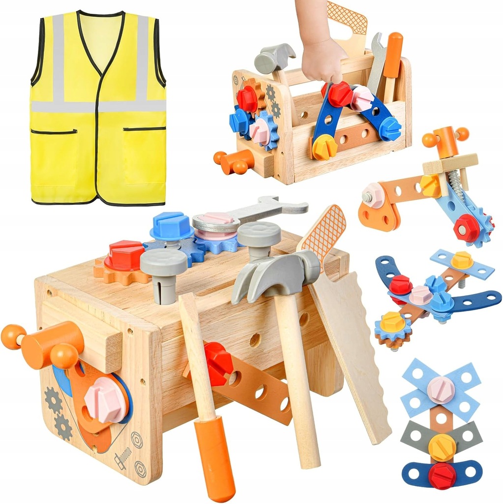 WALIZKA NARZĘDZIOWA Z NARZĘDZIAMI DLA DZIECKA SORTER Montessori PREZENT