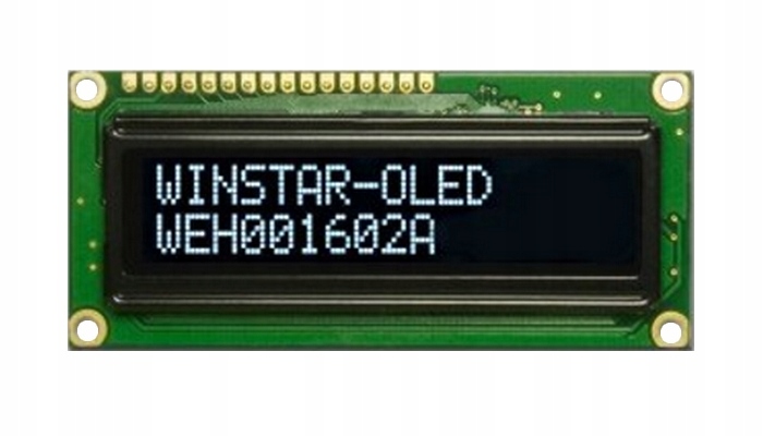 WYSWIETLACZ OLED LCD 2x16 WINSTAR NEGATYW BIAŁY