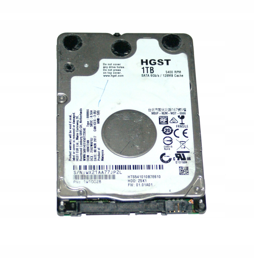 Dysk HGST 1TB HTS541010B7E610 2,5" SATA III - 11985522565 - oficjalne ...