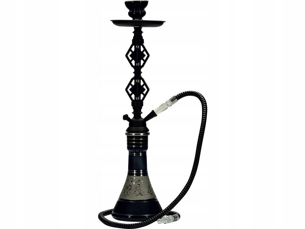 Fajka wodna Shisha Asuan Black 54cm