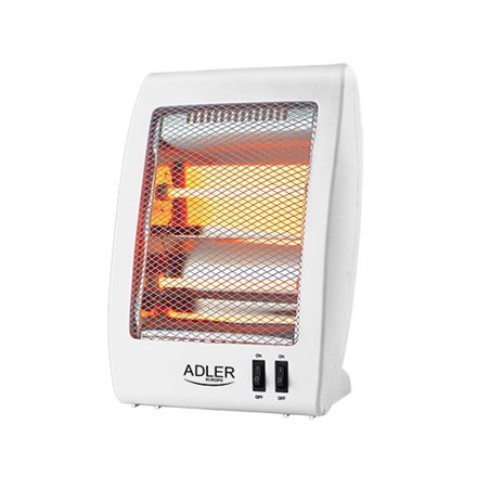Adler Heater AD 7709 Grzejnik halogenowy, 800 W, ilość poziomów mocy 2, bia