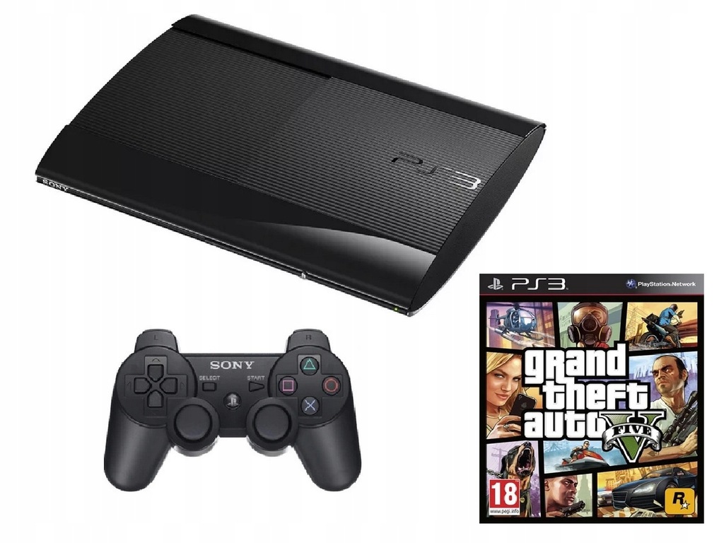 PlayStation3 PS3 Super Slim - GTA V - Pad