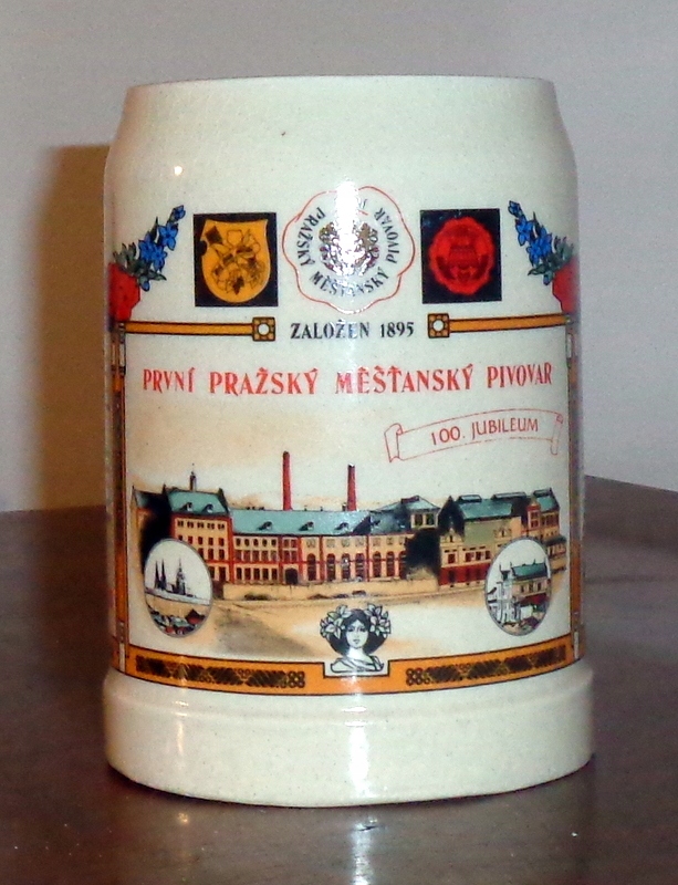 Browar MESTAN Praha - kufel jubileuszowy 1995r.
