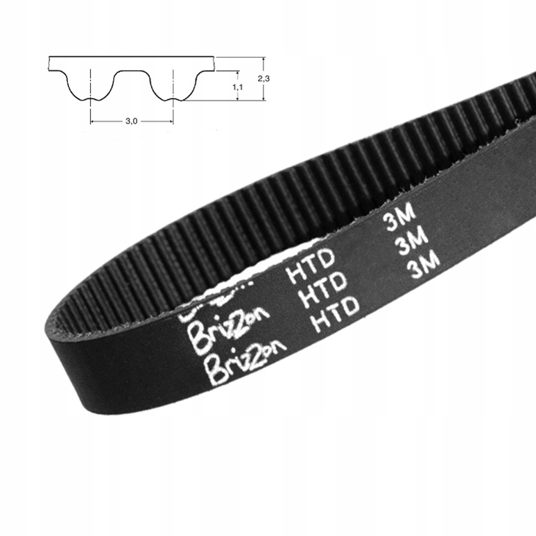 Pas pasek zębaty HTD 3M 237 szer. 17 mm BRIZZON 79 zębów