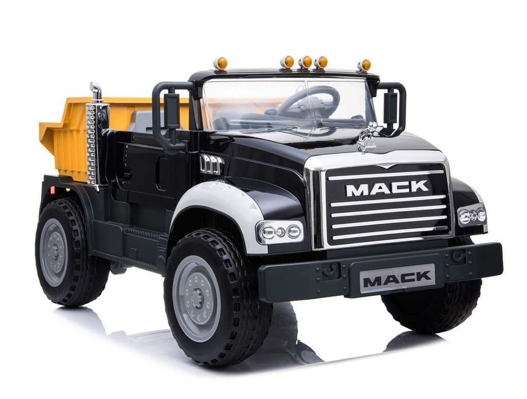 MEGA CIĘŻARÓWKA MACK, MIĘKKIE KOŁA 2X45W. 2 OSOBY