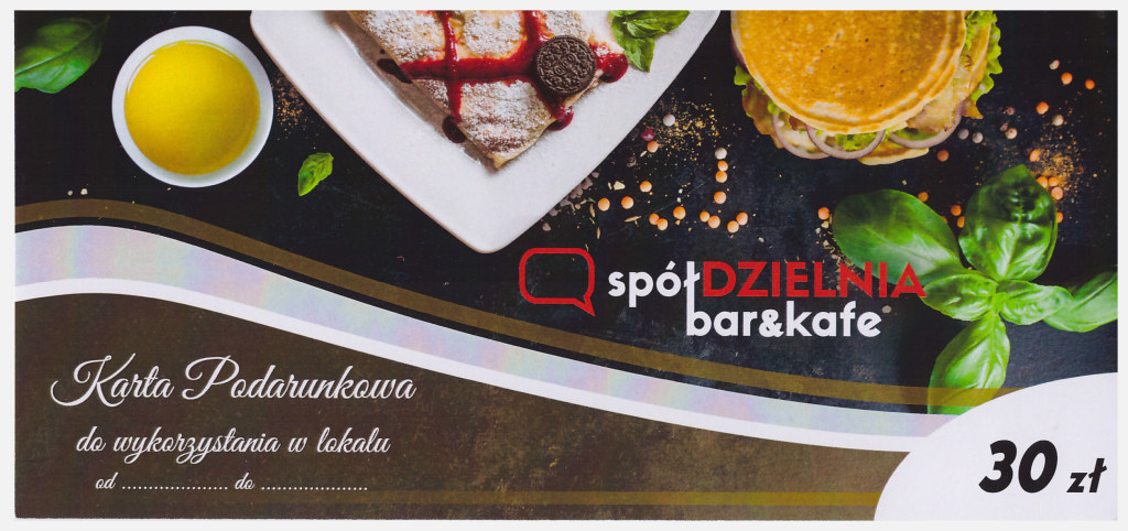 Karta podarunkowa Spółdzielnia Bar&kafe