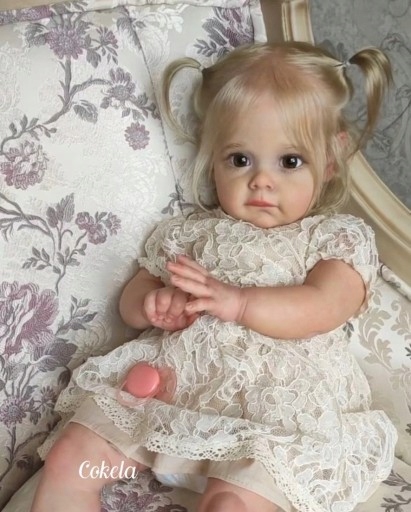 Cokela Silikonowa lalka reborn 48cm dziewczynka