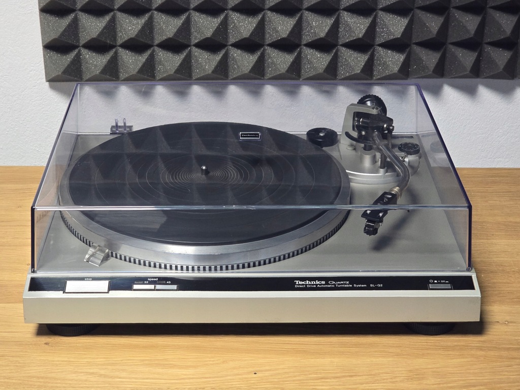 Gramofon Technics SL-Q2 srebrny Direct Drive bezpaskowy Półautomat Topowy !