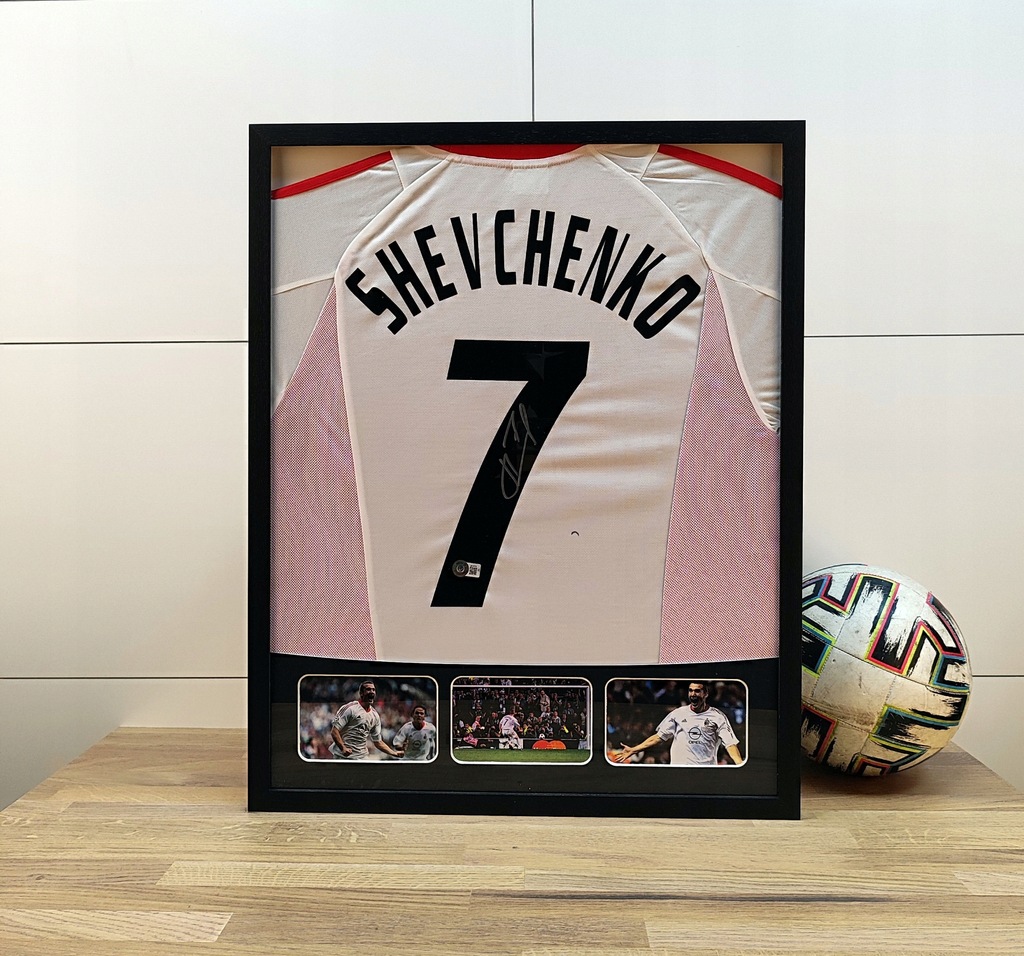 Shevchenko, AC Milan - koszulka z autografem w ramie od 1ZŁ! (zag)
