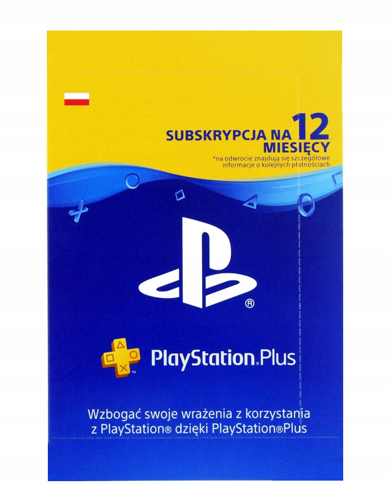 PLAYSTATION PLUS 365 DNI PS5 1 ROK KOD DO PS STORE