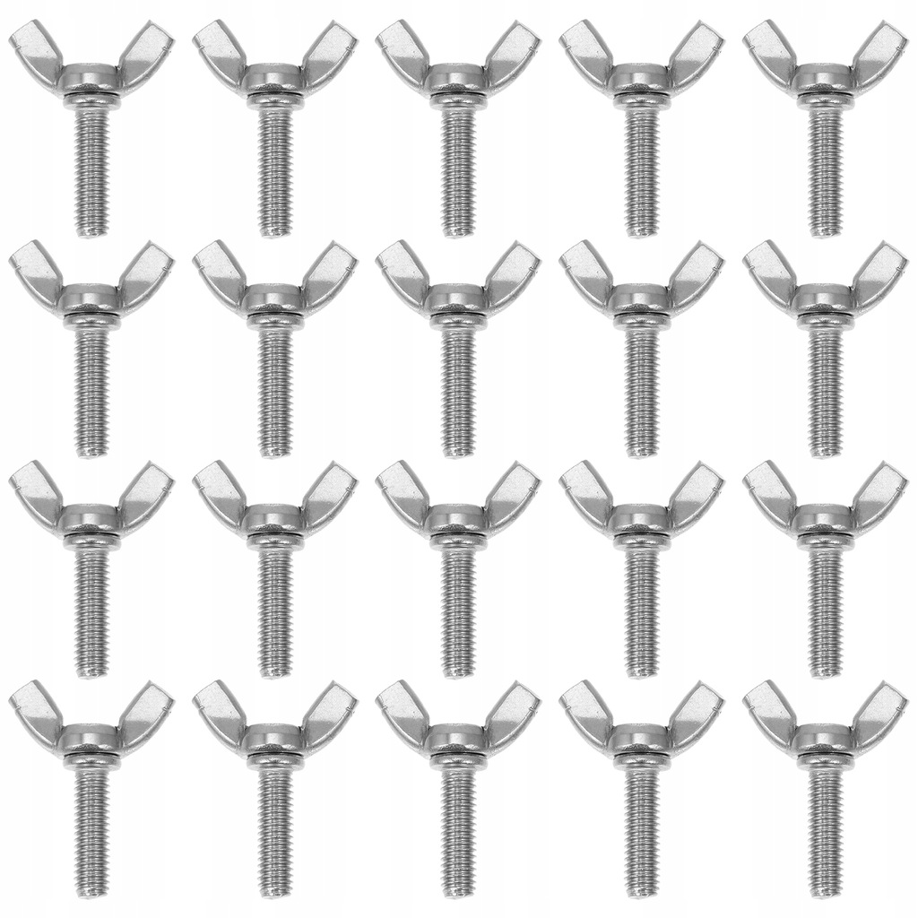 20PCS M6x20 Wing Screw Stainless Steel T