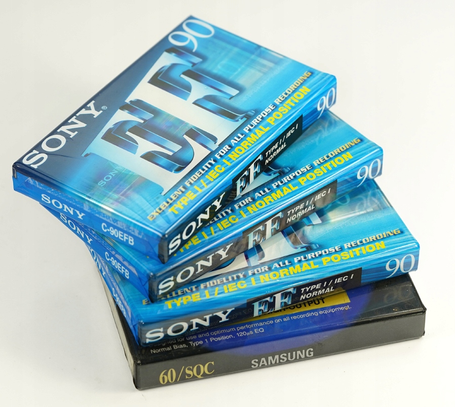Kaseta Sony SONY EF 90 Samsung SQC 60 x4 FOLIA