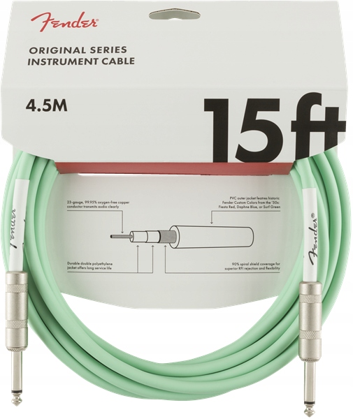 Fender Original Instrument Cable 15' SFG Kabel gitarowy Instrumentalny 4,5m