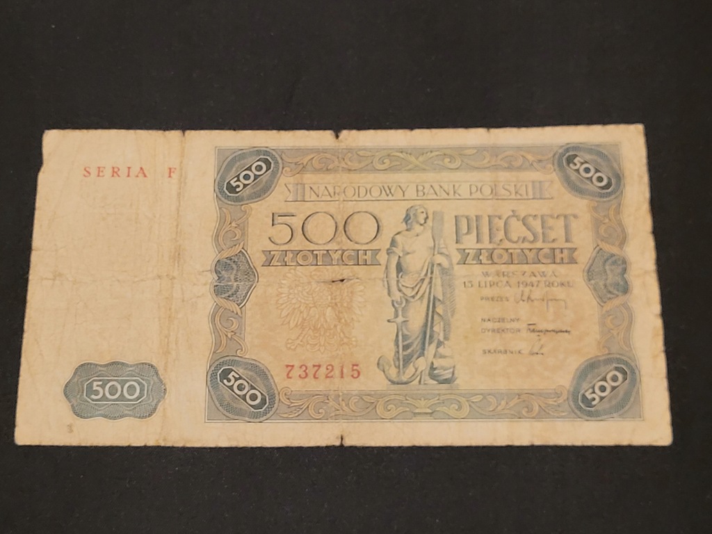 500 złotych 1947 RZADKI