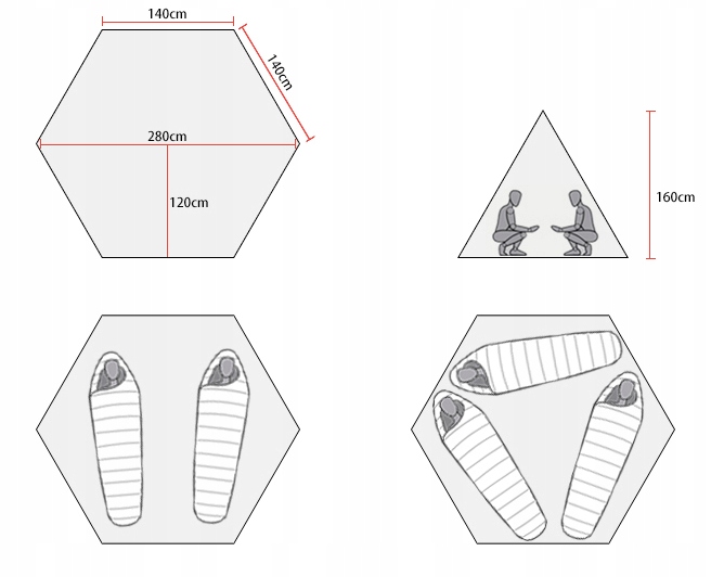 Namiot 3F UL Gear Tipi 2os 1,6kg, ultralight nylon Namiot 3F UL Gear Tipi 2os 1,6kg, ultralight nylon