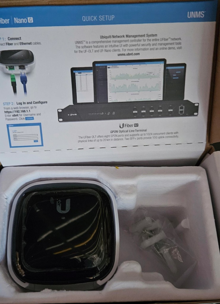 UBIQUITI UF-NANO GPON GIGABIT PASSIVE OPTICAL NETWORK CPE