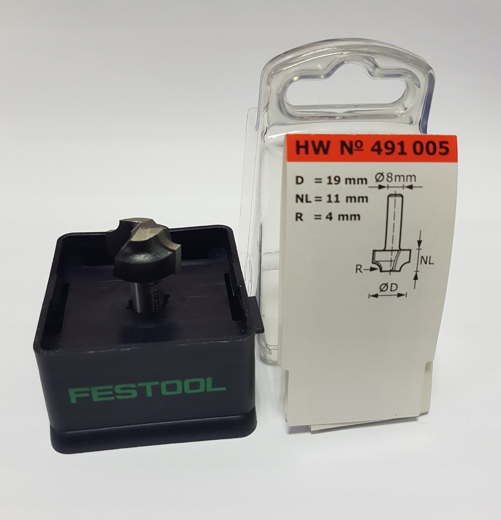 Frez ćwierćwałkowy HW D19/R4 Festool 491005
