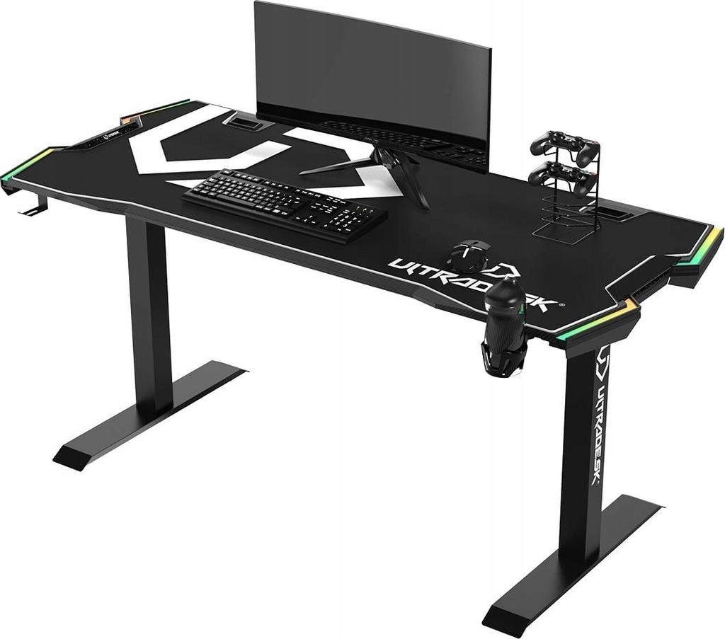 Biurko Ultradesk Force Białe 166 cmx70 cm