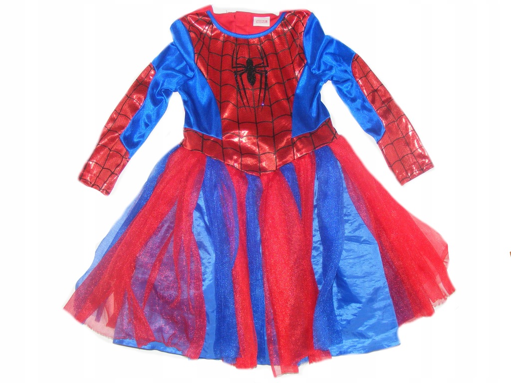 Spider strój kostium dla dziewczynki 6-7 l 116-122