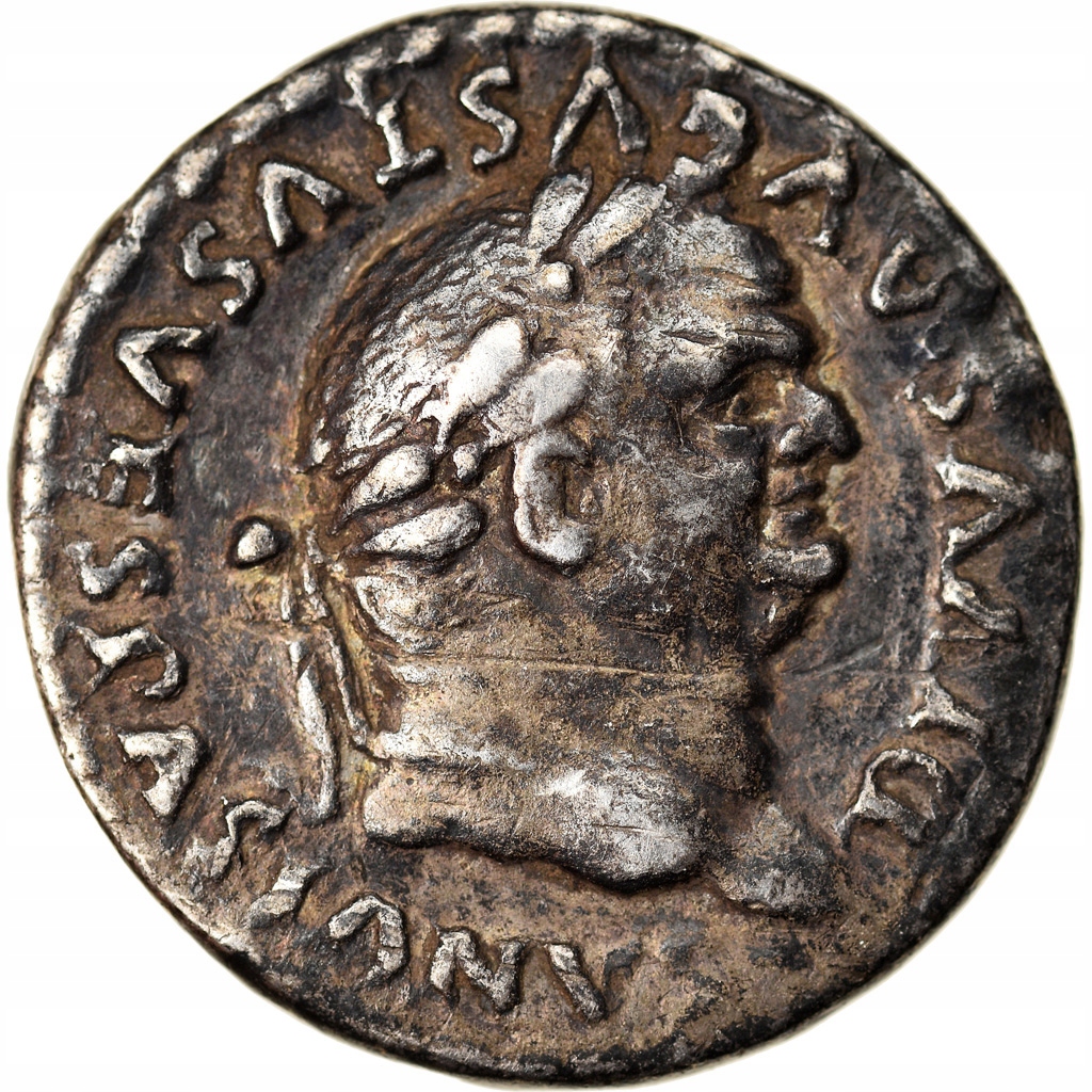 Moneta, Vespasian, Denarius, Rome, AU(50-53), Sreb
